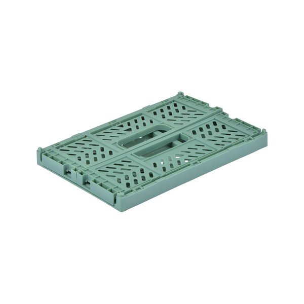 Scatola di plastica verde chiaro 21x14,5x8 cm - Homéa-image-2