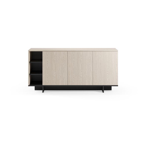 Armadietto nero 170x80x40 cm Cequoia – Marckeric