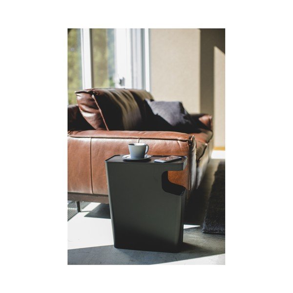 Černý odkládadací stolek s odpadkovým košem YAMAZAKI Tower-image-1