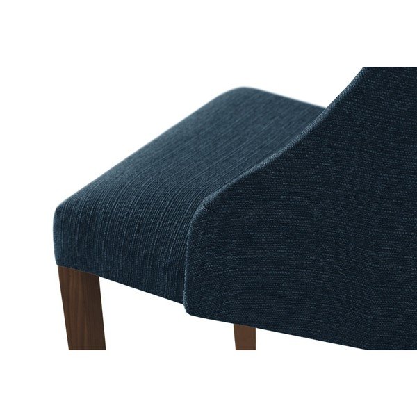 Sedia blu con gambe marrone scuro in legno di faggio Absolu - Ted Lapidus Maison-image-4