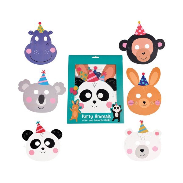 Sada 6 papírových masek Rex London Party-image-3