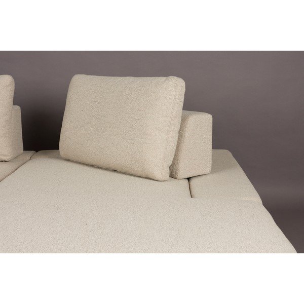 Divano angolare color crema (con penisola a destra) Shelly – Dutchbone-image-4