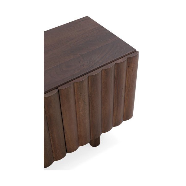 Mobile TV marrone in mango massiccio 160x55x40 cm Tamira – MOME-image-3