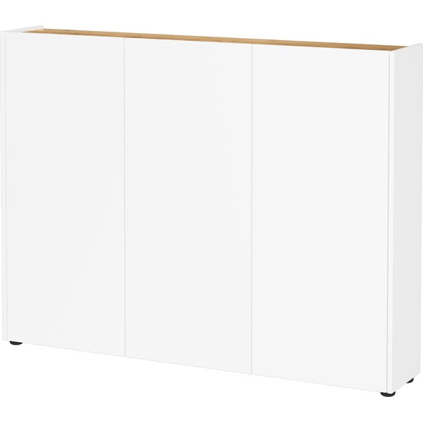 Armadietto bianco con effetto rovere 138x105x25 cm Libbiano – Germania