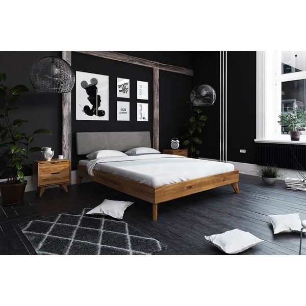 Letto matrimoniale in rovere 140x200 cm Greg 3 - The Beds-image-3