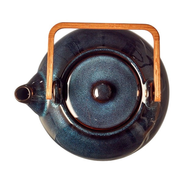 Teiera blu scuro in ceramica con filtro 1,2 l Gastro Blue – Bitz-image-4