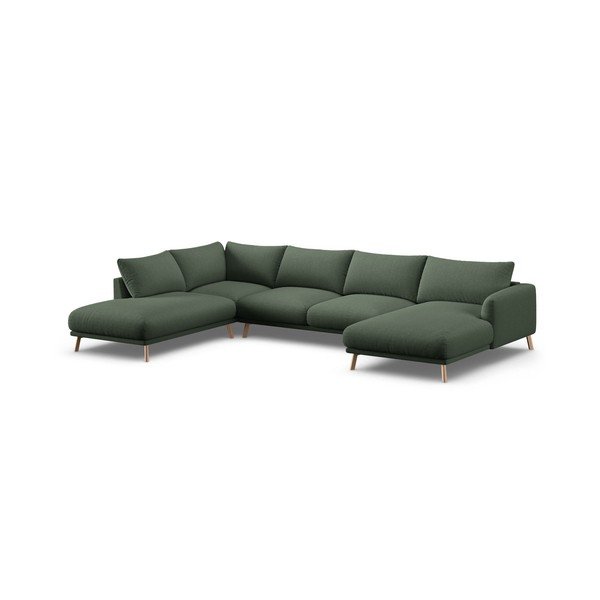Divano angolare verde (a U) Naomi – Micadoni 