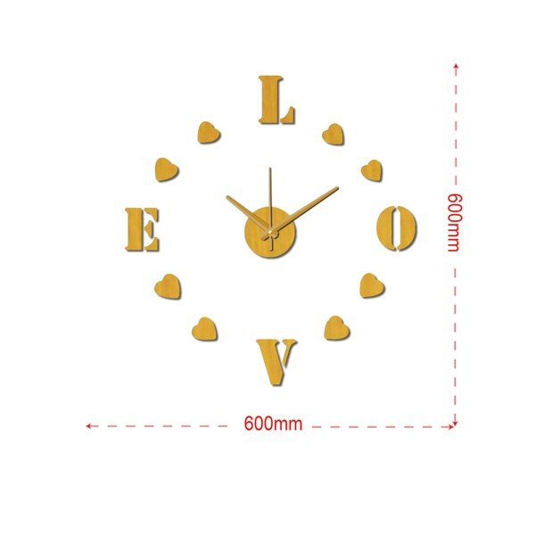 Orologio da parete Love, ⌀ 60 cm - Mauro Ferretti-image-2