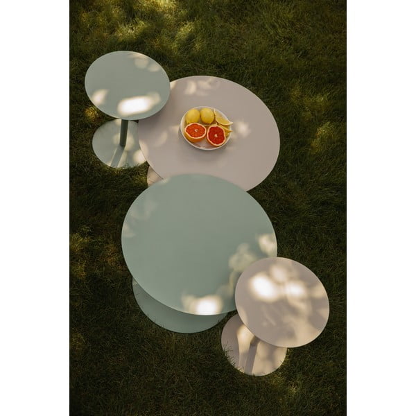 Tavolino rotondo in acciaio ø 35 cm Snow – Zuiver-image-1