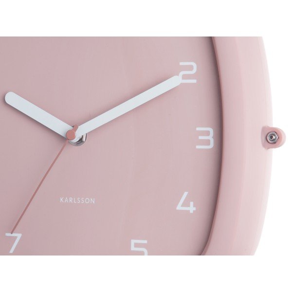Orologio da parete grigio e rosa Slides, 29 x 24,5 cm Doubler - Karlsson-image-1