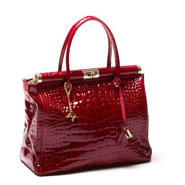 Kožená kabelka Luisa Vanini 613 Rosso-image-2