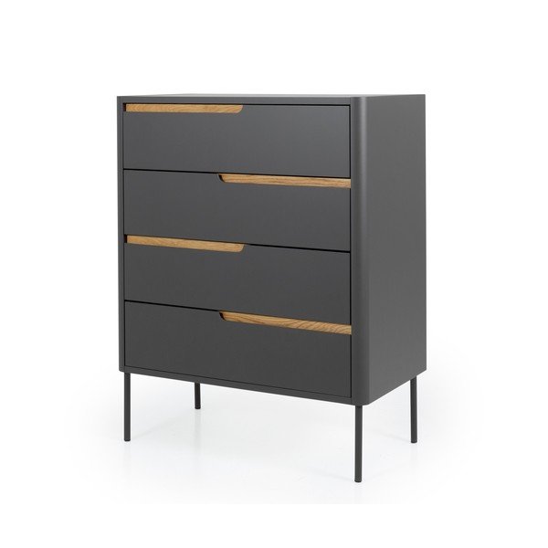 Cassettiera grigio antracite , 80 x 102 cm Switch - Tenzo-image-2