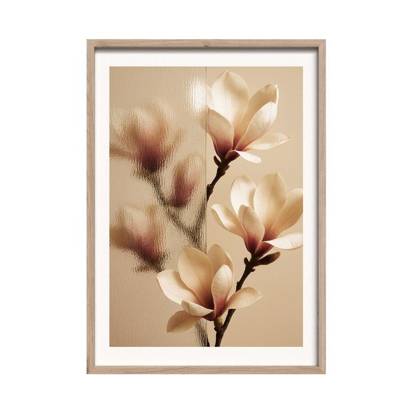 Dipinto stampato con cornice inclusa 50x70 cm Soft Magnolia – Styler