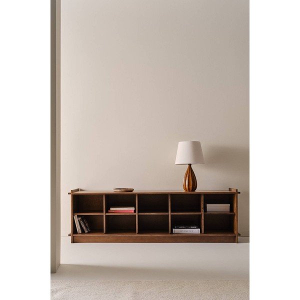 Libreria colore naturale scuro in pino massiccio 193x60x40 cm Apelvik – Jotex-image-1