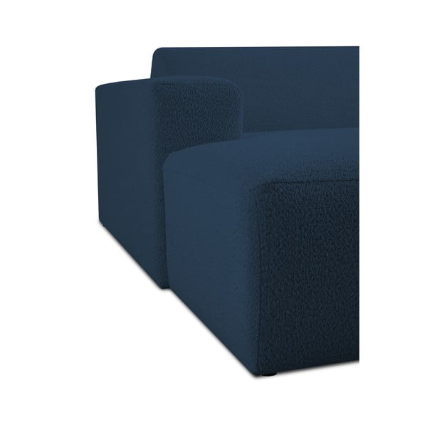 Modulo divano in bouclé blu scuro (angolo sinistro) Roxy - Scandic-image-4
