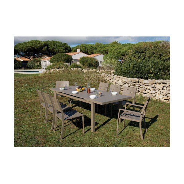 Tavolo da pranzo da giardino in alluminio 100x180 cm Calypso - Ezeis-image-3