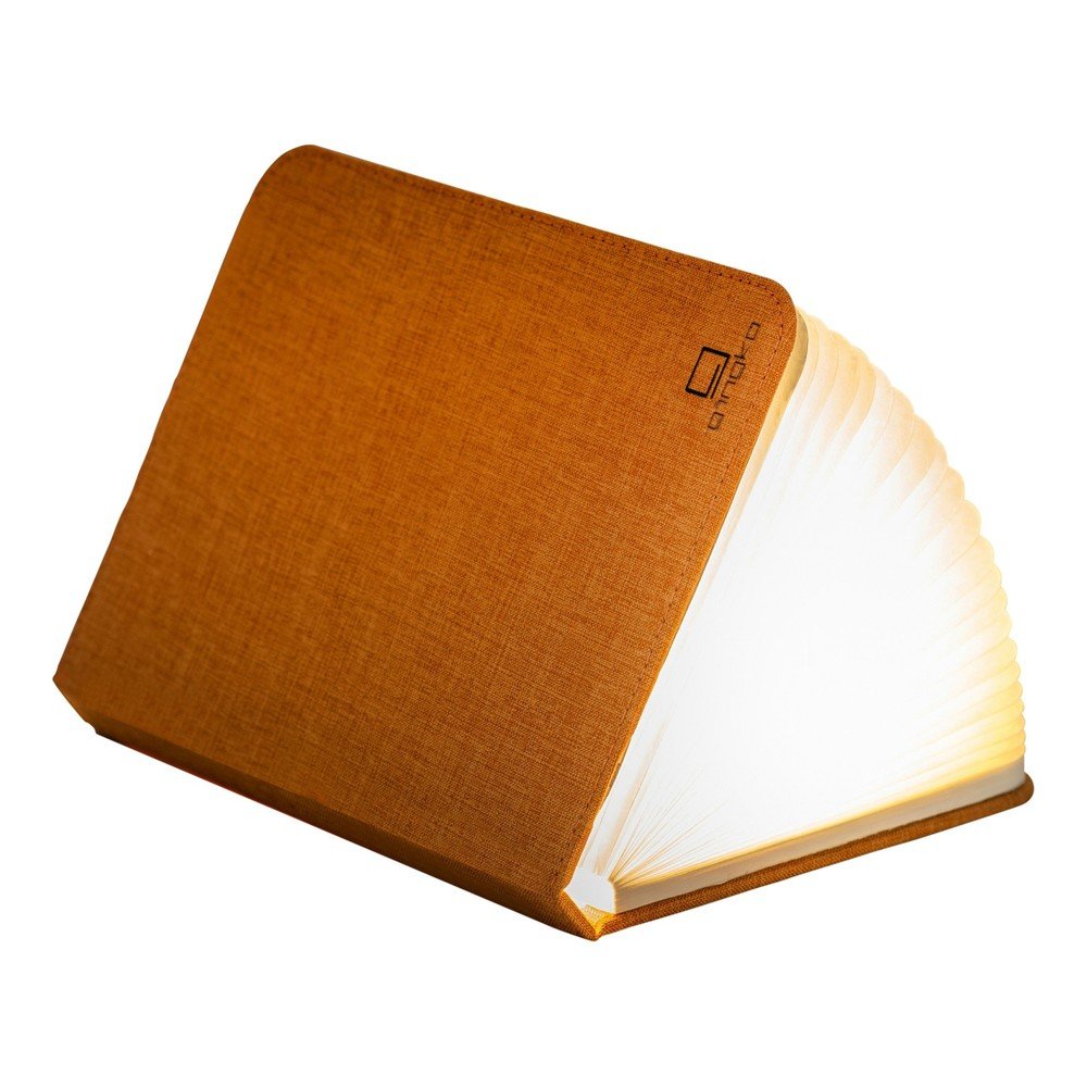 Decorazione luminosa arancione con ricarica USB Booklight – Gingko | Decorazioni luminose