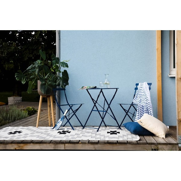 Set di mobili da giardino blu scuro Retro - Bonami Essentials-image-1