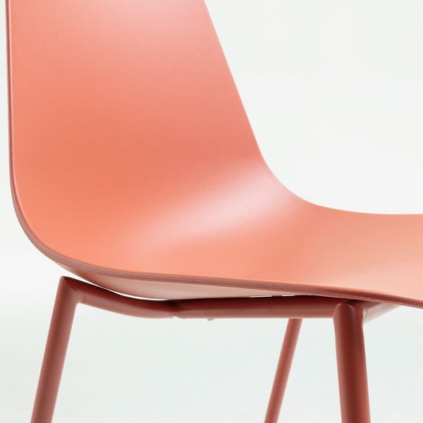 Sedia da pranzo arancione scuro Wassu - Kave Home-image-1