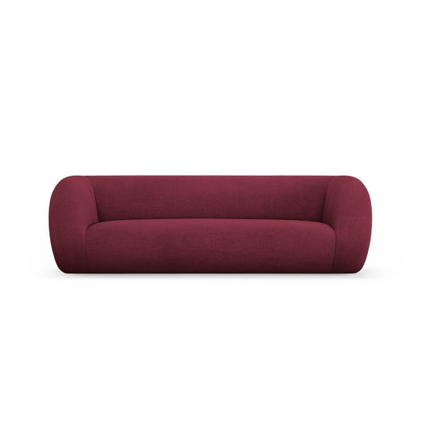 Divano in tessuto bouclé bordeaux 230 cm Essen - Cosmopolitan Design