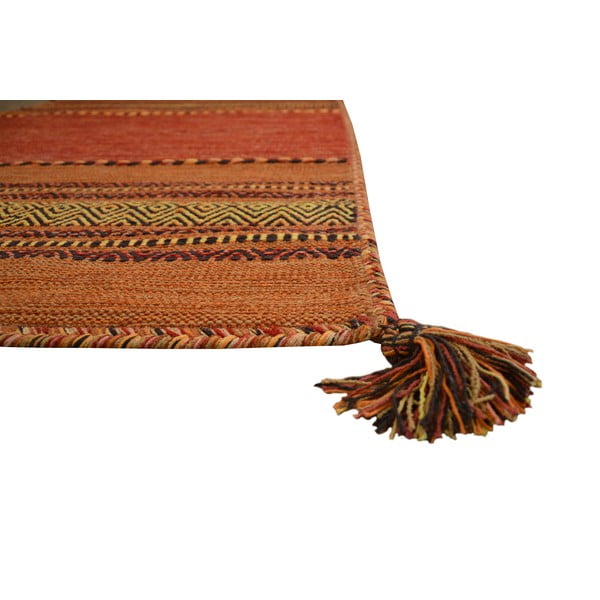 Tappeto in cotone arancione , 60 x 200 cm Antique Kilim - Webtappeti-image-2