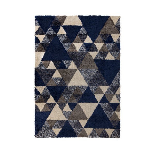 Tappeto blu scuro Nuru, 80 x 150 cm - Flair Rugs
