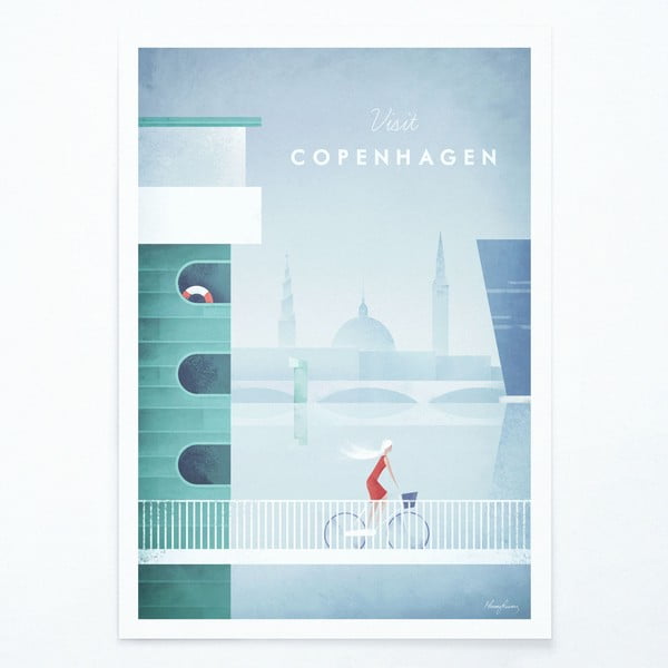 Poster , 30 x 40 cm Copenhagen - Travelposter