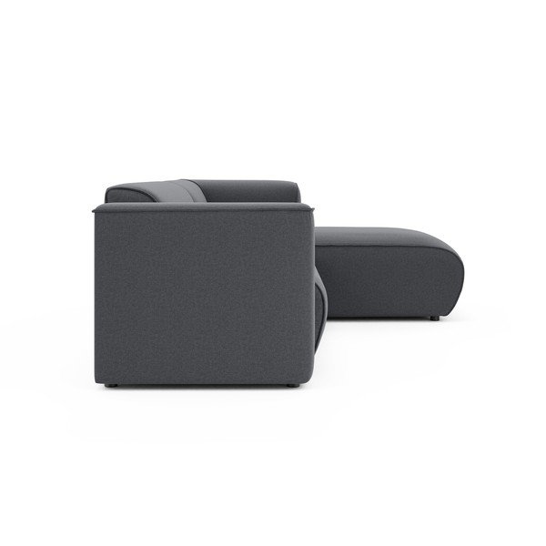Divano angolare grigio scuro (con penisola a destra/con chaise lounge) Merid  – Ropez-image-3