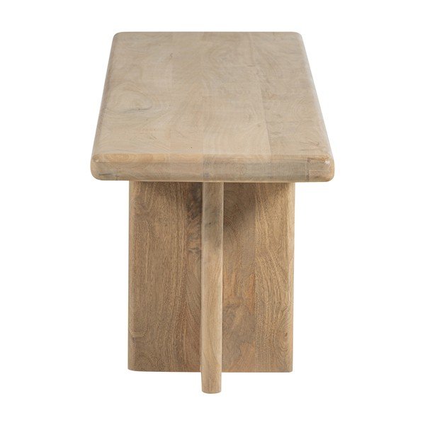 Panchina di colore naturale in legno massiccio Ato – WOOOD-image-3