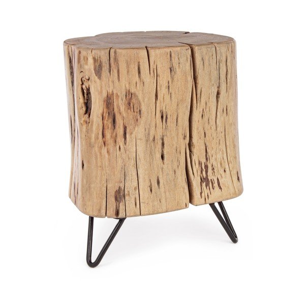 Sgabello di colore naturale in acacia massiccia Artur – Bizzotto
