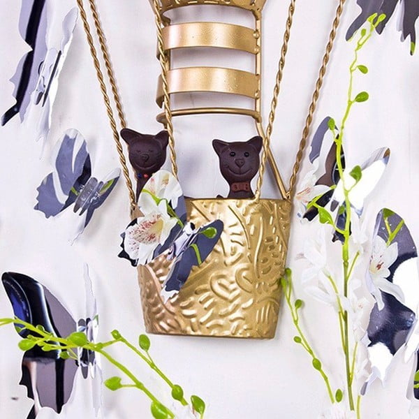 Set di 12 adesivi con farfalle a specchio effetto 3D - Ambiance-image-2