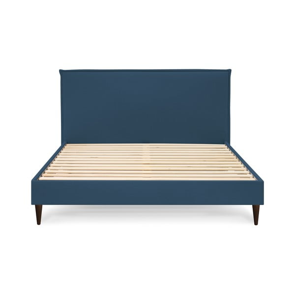 Letto matrimoniale imbottito blu con griglia 160x200 cm Sary - Bobochic Paris-image-3