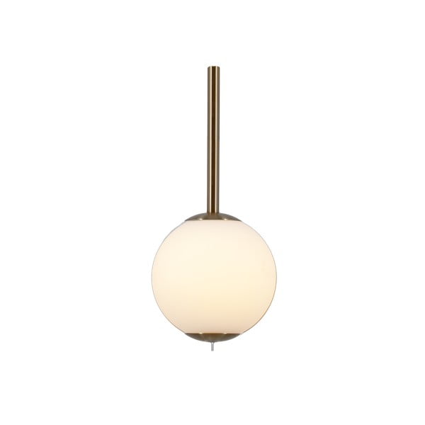 Lampadario LED color ottone in metallo con paralume in vetro ø 12 cm Audrey – UMAGE-image-2