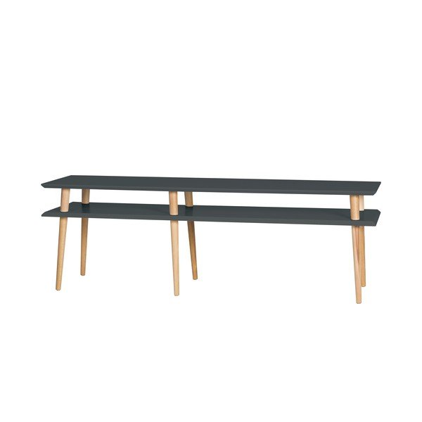 Tavolino grigio grafite Mugo, lunghezza 159 cm - Ragaba