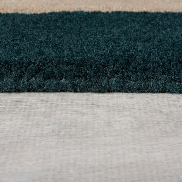 Tappeto in lana verde scuro tessuto a mano 120x180 cm Labyrinth Shaped - Flair Rugs-image-4