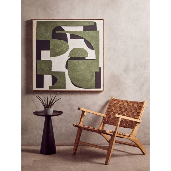 Dipinto con cornice inclusa/dipinto su tela 103x103 cm Astratto – Premier Housewares-image-1