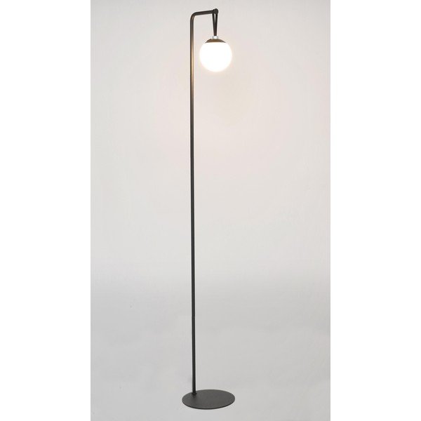 Lampada da terra LED nera con paralume in plastica con intensità regolabile (altezza totale 140 cm) Balmony – Bizzotto-image-4