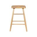 Sedia da bar di colore naturale in rovere massiccio (altezza della seduta 65,5 cm) Vander – White Label