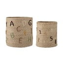 Cestini per bambini in seagrass di colore naturale in set di 2 pezzi ø 35x38 cm Dinne - Bloomingville Mini