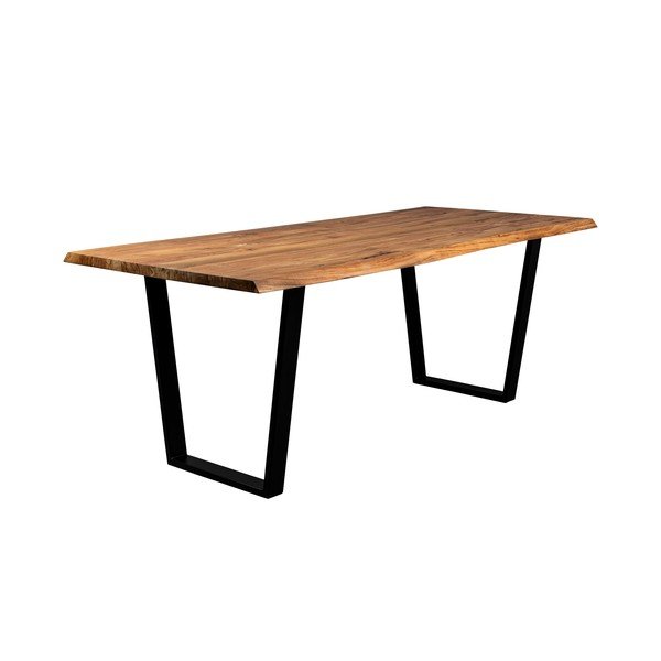 Tavolo da pranzo con piano in acacia 90x220 cm Aka - Dutchbone-image-2