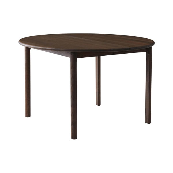 Tavolo da pranzo rotondo pieghevole in rovere marrone scuro ø 120 cm Noor - Hammel Furniture