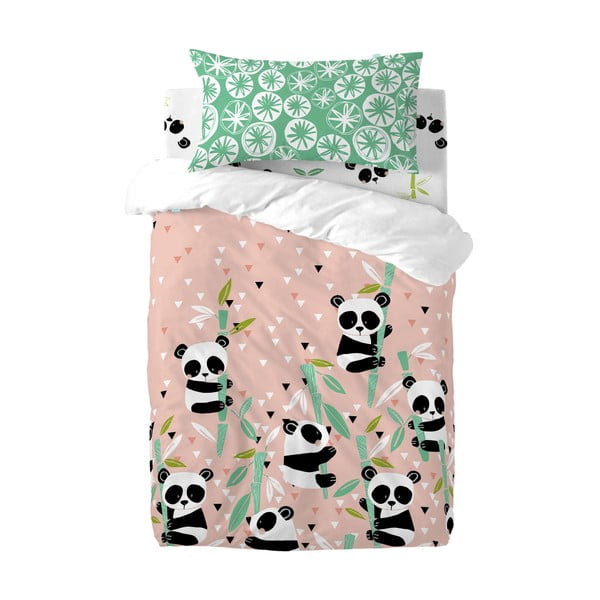 Lenzuolo di cotone per bambini Panda, 60 x 120 cm Panda Garden - Moshi Moshi-image-3