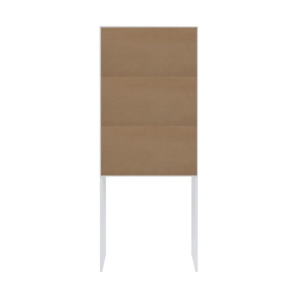 Mobile sopra la lavatrice/WC in rovere decorato in bianco e naturale 64x177 cm Wave - TemaHome-image-4