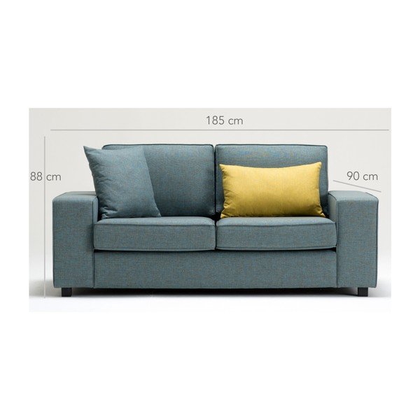 Divano blu a due posti Doty - Balcab Home-image-3