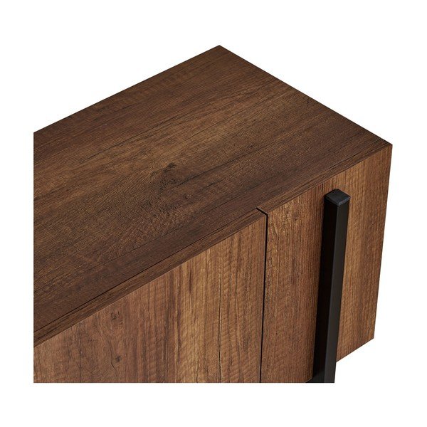 Mobile TV colore naturale scuro con effetto noce 180x45x30 cm Nexus – Kalune Design-image-4