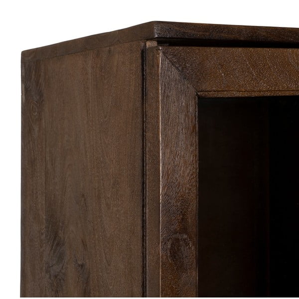 Vetrina marrone in mango massiccio 40x180x40 cm Ravi – Ixia-image-3