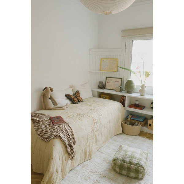 Pouf a sacco per bambini verde Vichy – Lorena Canals-image-4