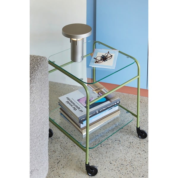 Lampada da tavolo dimmerabile a LED grigio chiaro (altezza 20 cm) BringMe - Hübsch-image-3