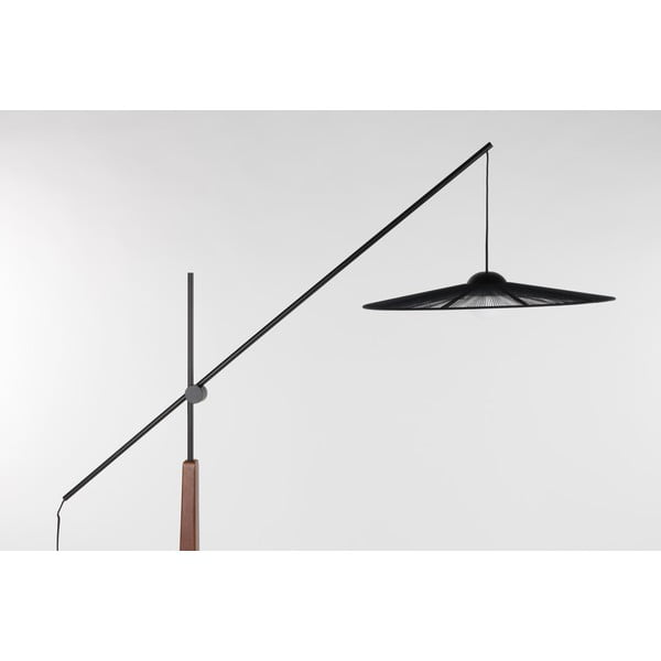 Lampada da terra nera/colore naturale scuro (altezza totale 200 cm) Belle – Zuiver-image-3