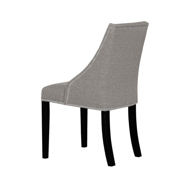Sedia grigio-marrone con gambe in faggio nero Patchouli - Ted Lapidus Maison-image-4